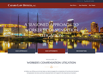 Cafaro Law Offices, s.c. – Website